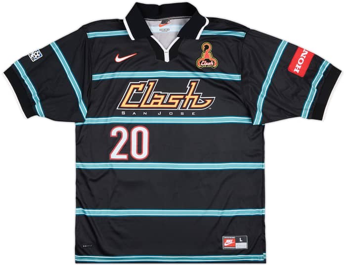 1998-99 San Jose Clash Match Issue Away Shirt Cerritos #20