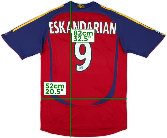 2007 Real Salt Lake Match Issue Home Shirt Eskandarian #9