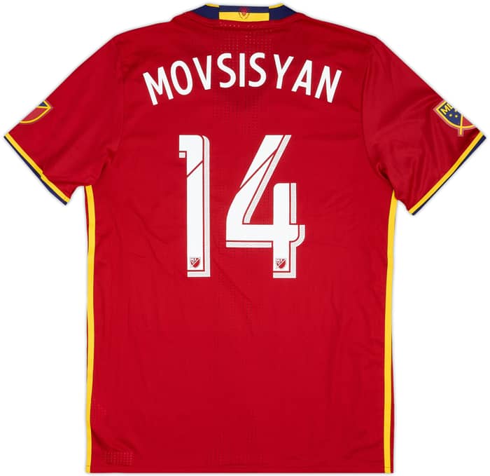 2016-17 Real Salt Lake Authentic Home Shirt Movsisyan #14 - 9/10 - (L)