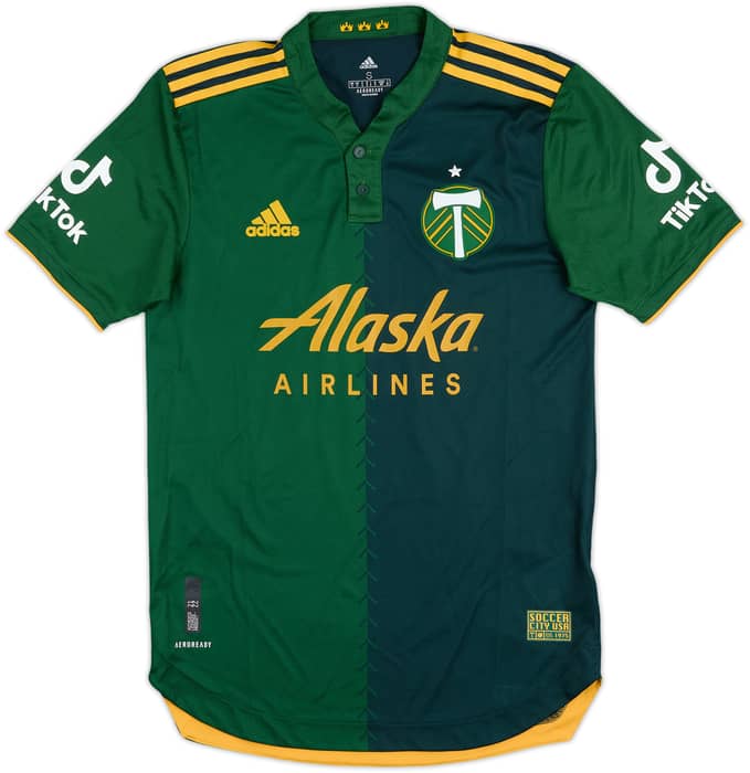 2021-22 Portland Timbers Match Issue Home Shirt Blanco #10