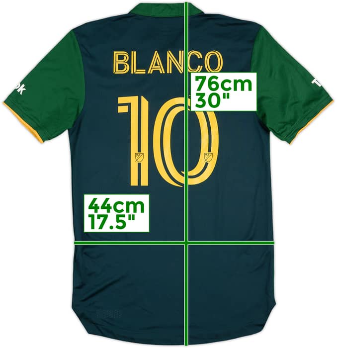 2021-22 Portland Timbers Match Issue Home Shirt Blanco #10