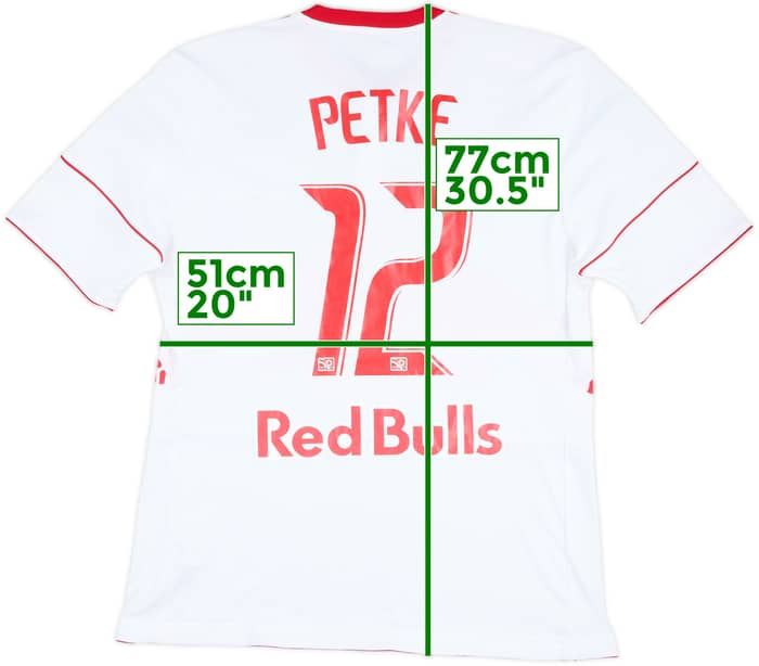 2010 New York Red Bulls Match Issue Signed Home Shirt Petke #12