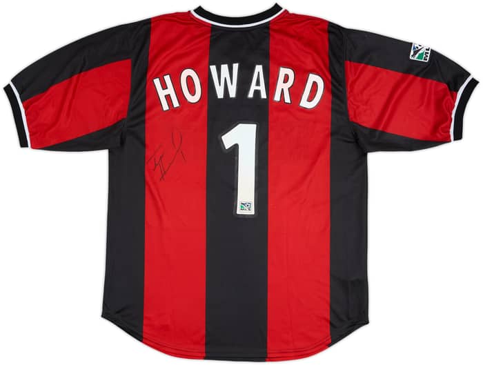 2000-02 NY/NJ Metrostars Signed Home Shirt Howard #1 - 8/10 - (M)