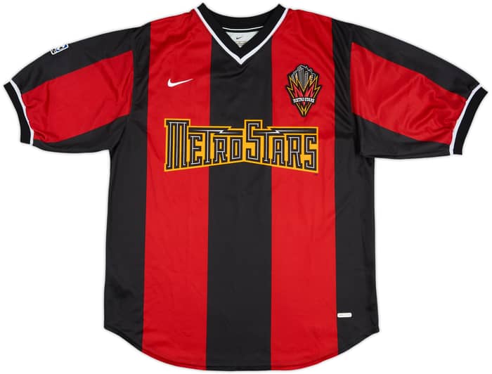 2000-02 NY/NJ Metrostars Signed Home Shirt Howard #1 - 8/10 - (M)