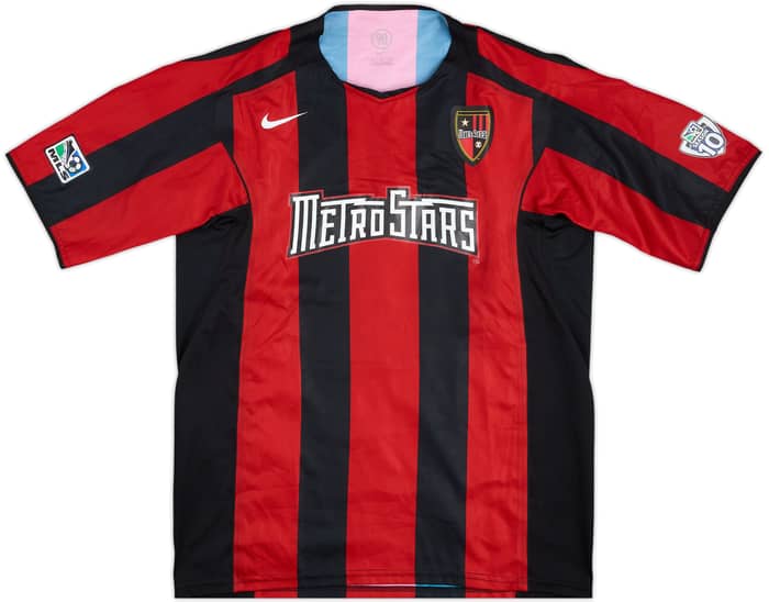 2005 NY/NJ Metrostars Match Issue Home Shirt Djorkaeff #10