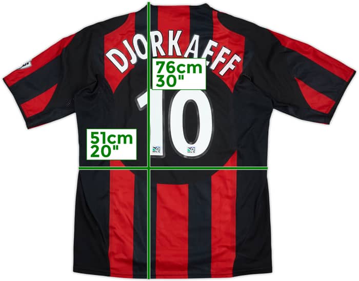 2005 NY/NJ Metrostars Match Issue Home Shirt Djorkaeff #10