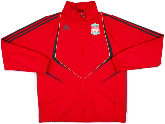 2009-10 Liverpool adidas Hooded Rain Jacket - 8/10 - (L)