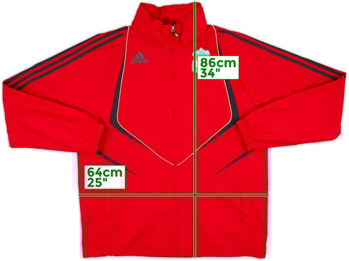 2009-10 Liverpool adidas Hooded Rain Jacket - 8/10 - (L)