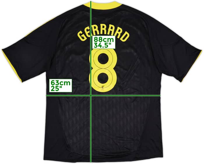 2010-11 Liverpool Third Shirt Gerrard #8 - 8/10 - (XXL)