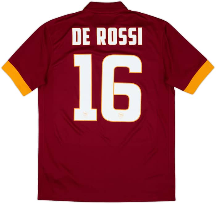2014-15 Roma Home Shirt De Rossi #16 - 10/10 - (M)
