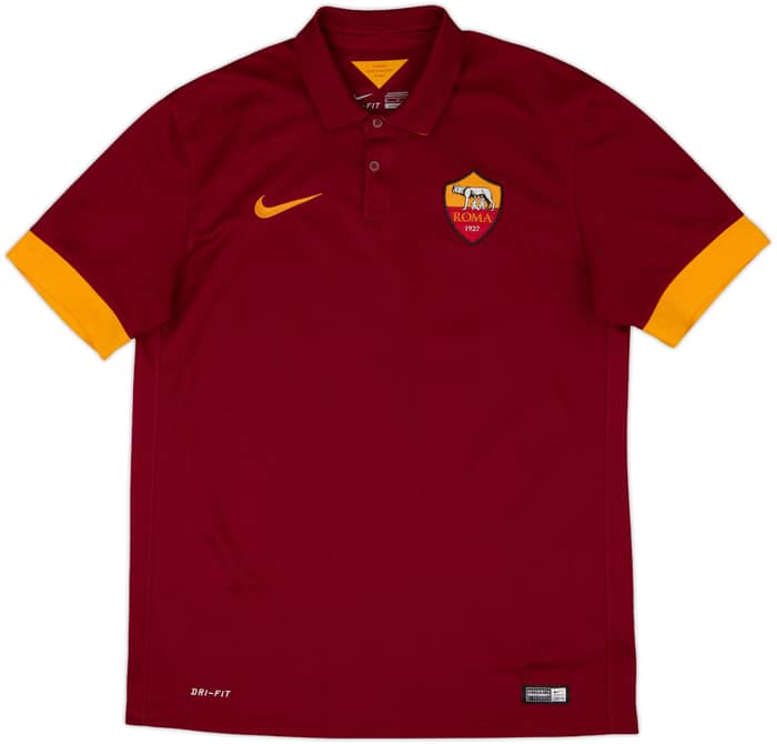 2014-15 Roma Home Shirt De Rossi #16 - 10/10 - (M)