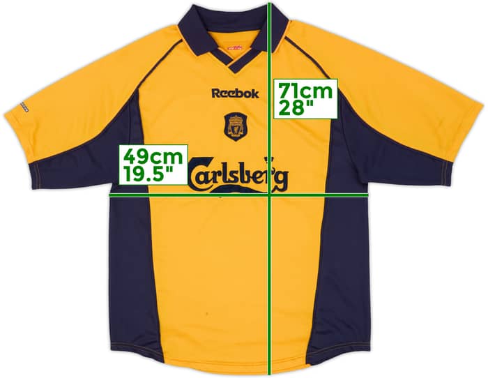 2000-02 Liverpool Camiseta Visitante - 5/10 - (M)