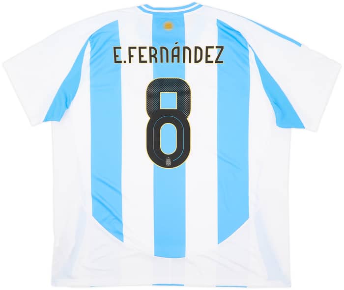 2024-25 Argentina Home Shirt E.Fernandez #8 (XXL)