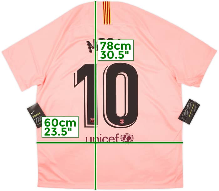 2018-19 Barcelona Third Shirt Messi #10 (XL)
