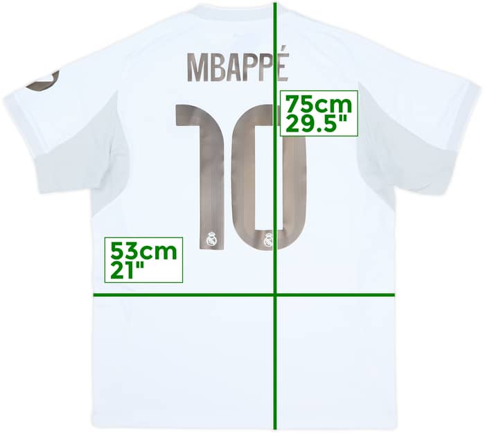 2025-26 Real Madrid Home Shirt Mbappe #10 (L)