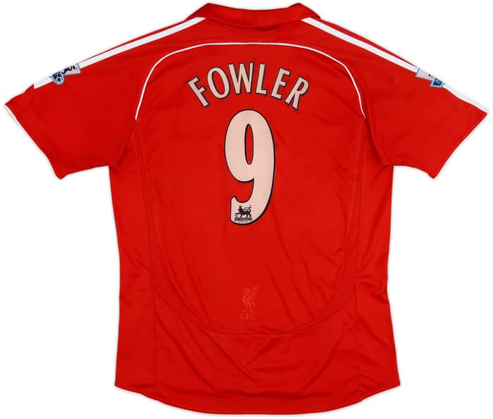 2006-08 Liverpool Home Shirt Fowler #9 - 6/10 - (L)