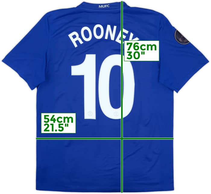 2008-09 Manchester United Third Shirt Rooney #10 - 6/10 - (L)