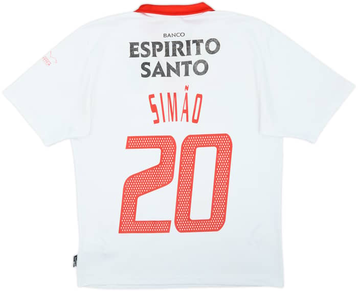 Camiseta de visitante del Benfica 2003-04 Simao #20 - 6/10 - (M)