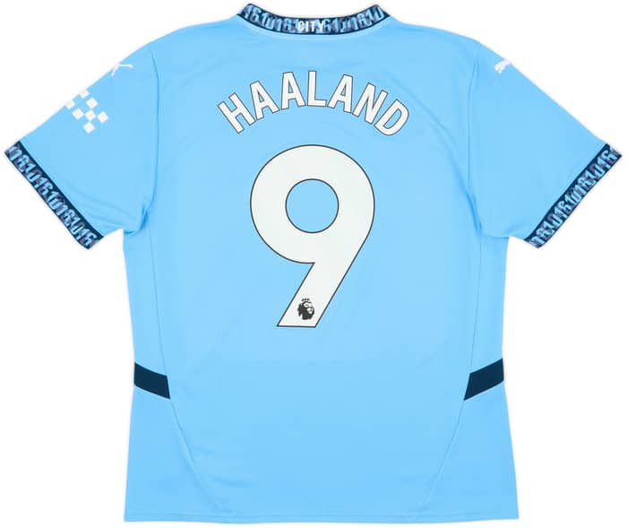 2024-25 Manchester City Home Shirt Haaland #9 - 8/10 - (L)