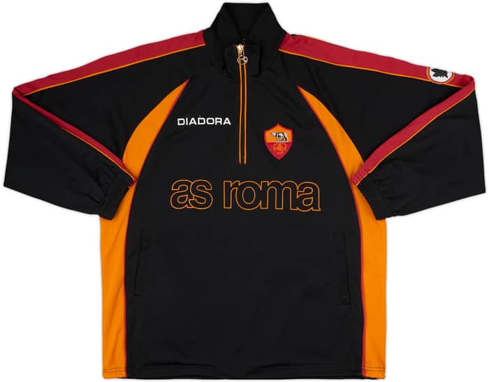 1999-00 Roma Diadora 1/4 Zip Drill Top - 8/10 - (XL)