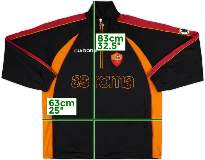 1999-00 Roma Diadora 1/4 Zip Drill Top - 8/10 - (XL)