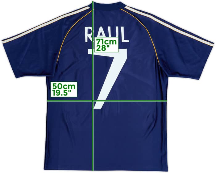 1998-99 Real Madrid Third Shirt Raul #7 - 8/10 - (XL.Boys)