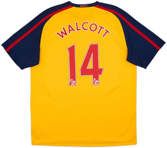 2008-09 Arsenal Away Shirt Walcott #14 - 9/10 - (L)