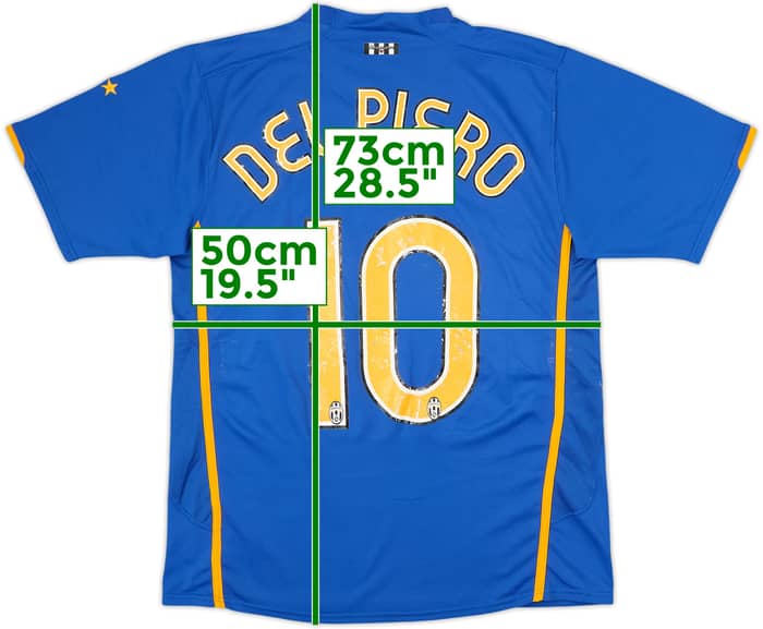 2007-08 Juventus Away Shirt Del Piero #10 - 5/10 - (M)