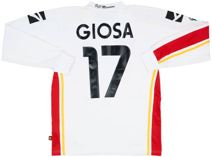 2007-08 Messina Match Issue Home L/S Shirt Giosa #17