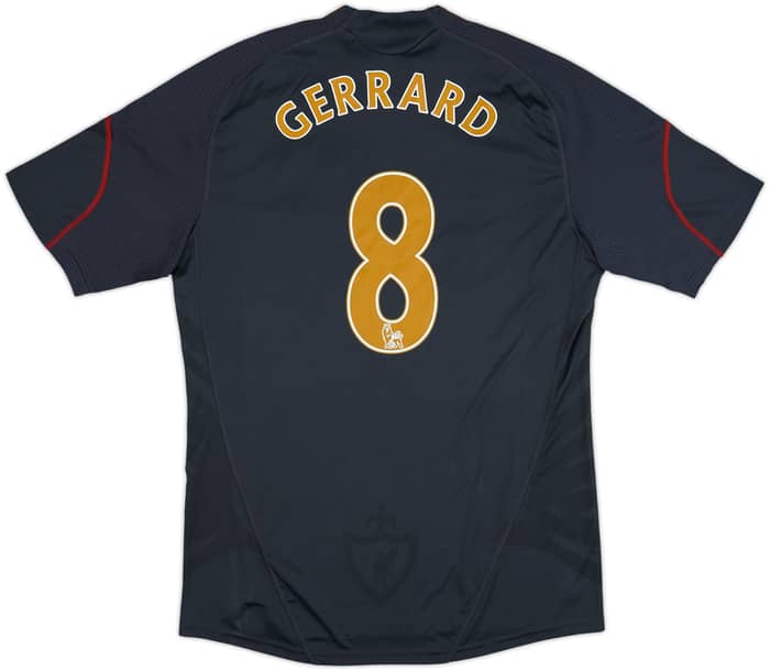 2009-10 Liverpool Away Shirt Gerrard #8 - 8/10 - (L)