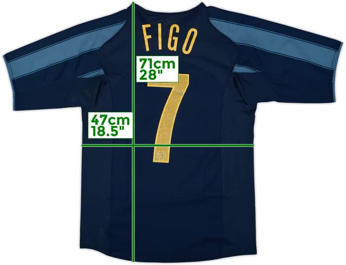 2004-05 Inter Milan Third Shirt Figo #7 - 6/10 - (S)