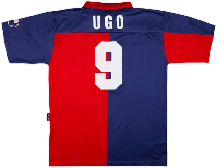 2000-01 Cagliari Home Shirt Ugo #9 - 7/10 - (XL)