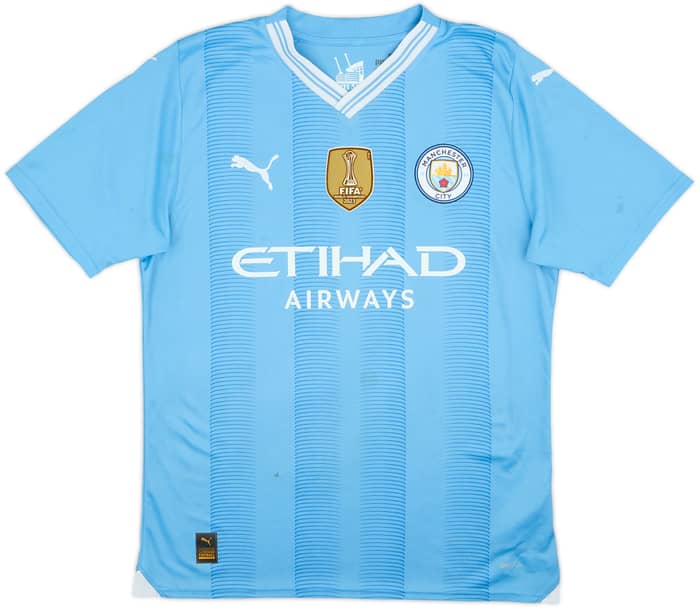 2023-24 Manchester City Home Shirt Haaland #9 - 5/10 - (M)