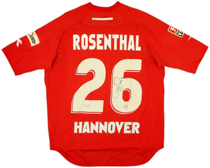 Camiseta de local de juego firmada del Hannover 96 2006-07 Rosenthal #26