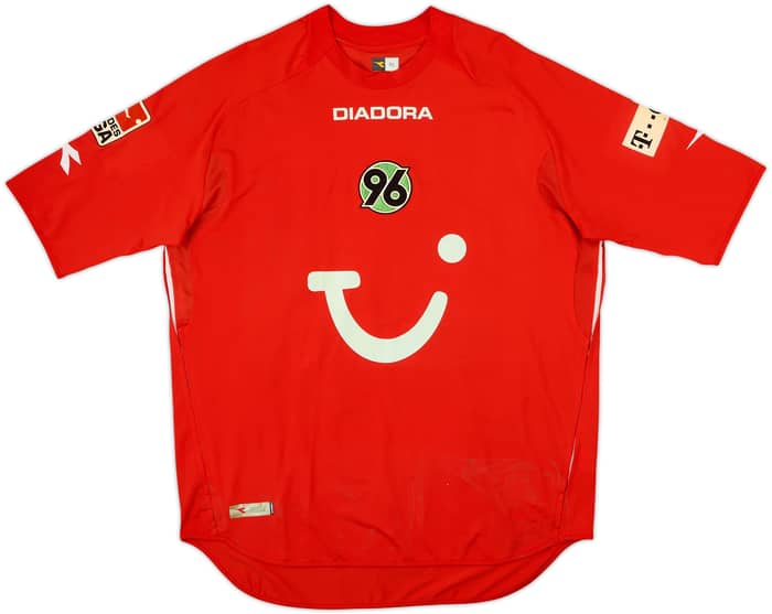Camiseta de local de juego firmada del Hannover 96 2006-07 Rosenthal #26