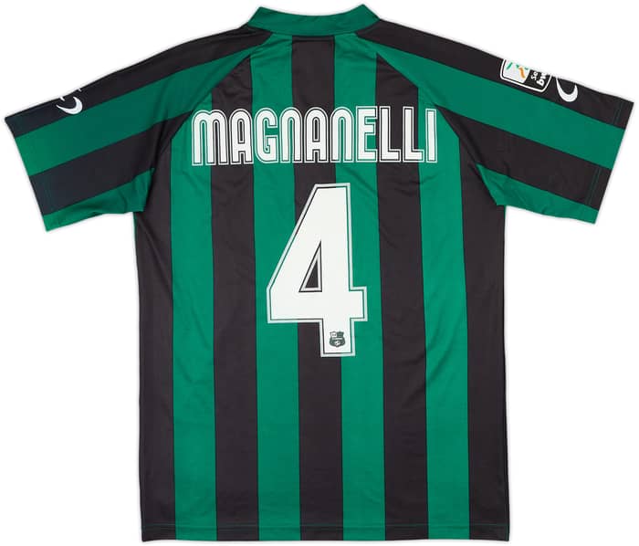 Camiseta de local preparada para partido del Sassuolo 2010-11 Manganelli #4