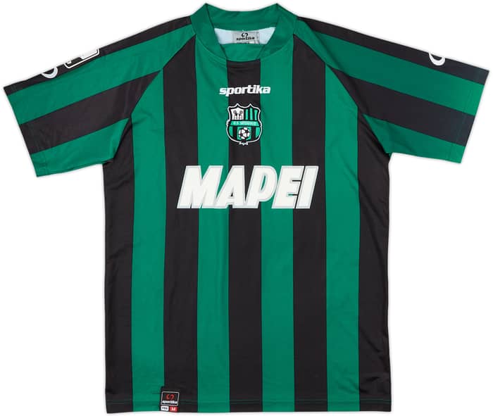 Camiseta de local preparada para partido del Sassuolo 2010-11 Manganelli #4