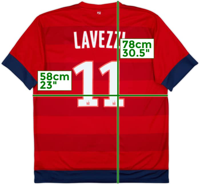 2012-13 Paris Saint-Germain Away Shirt Lavezzi #11 - 8/10 - (XL)