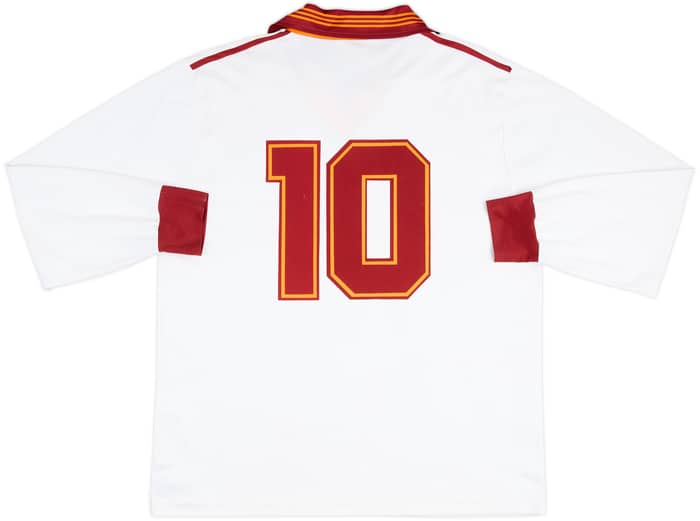 1992-93 Roma Match Issue Away L/S Shirt #10