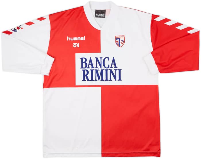 2005-06 Rimini Match Issue Home L/S Shirt Rabito #25