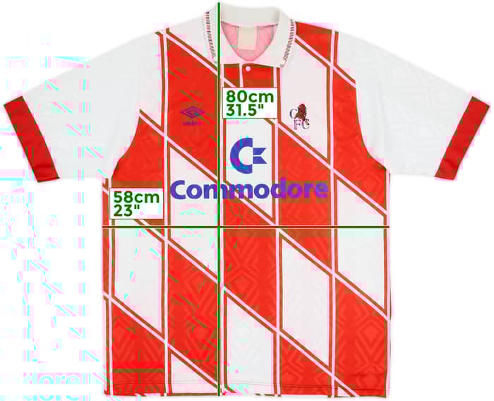 1990-92 Chelsea Away Shirt - 7/10 - (XL)