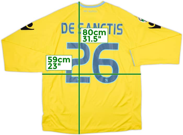 2009-10 Napoli GK Shirt De Sanctis #26 - 7/10 - (XL)
