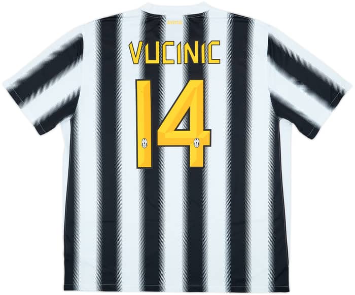 2011-12 Juventus Home Shirt Vucinic #14 - 7/10 - (XXL)