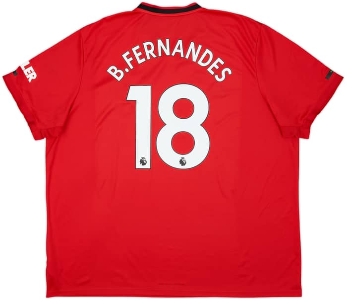 2019-20 Manchester United Home Shirt B.Fernandes #18 - 7/10 - (3XL)
