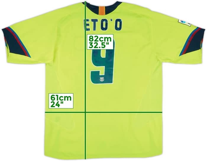 2006-07 Barcelona Third Shirt Eto'o #9 (XL)