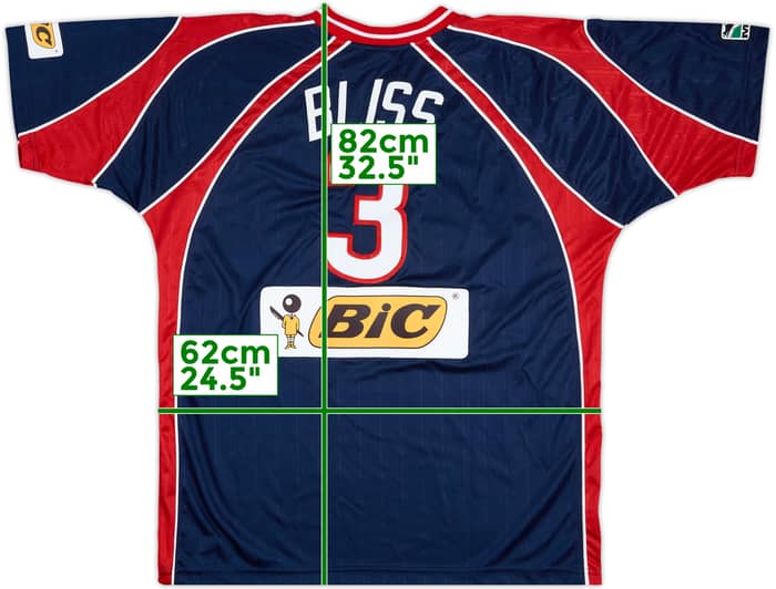 1997-98 New England Revolution Home Shirt Bliss #3 - 9/10 - (XL)