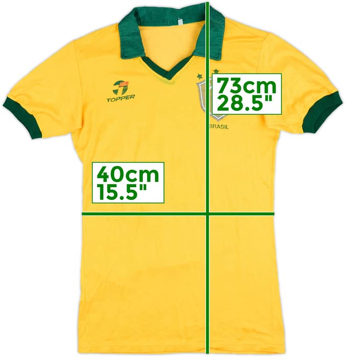 1985-88 Brazil Match Issue Home Shirt #2