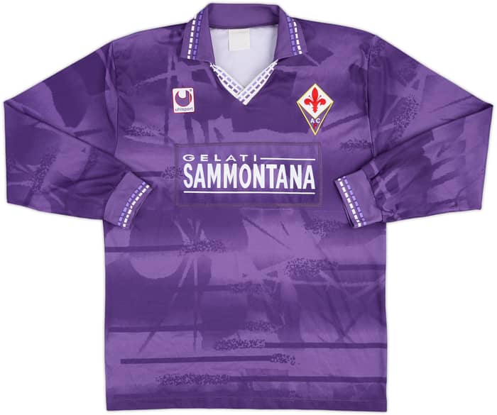 1994-95 Fiorentina Player Issue Home L/S Shirt #3 - 5/10 - (M)