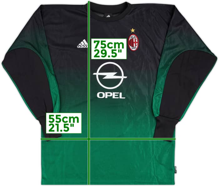 2002-03 AC Milan Match Issue GK Shirt #12