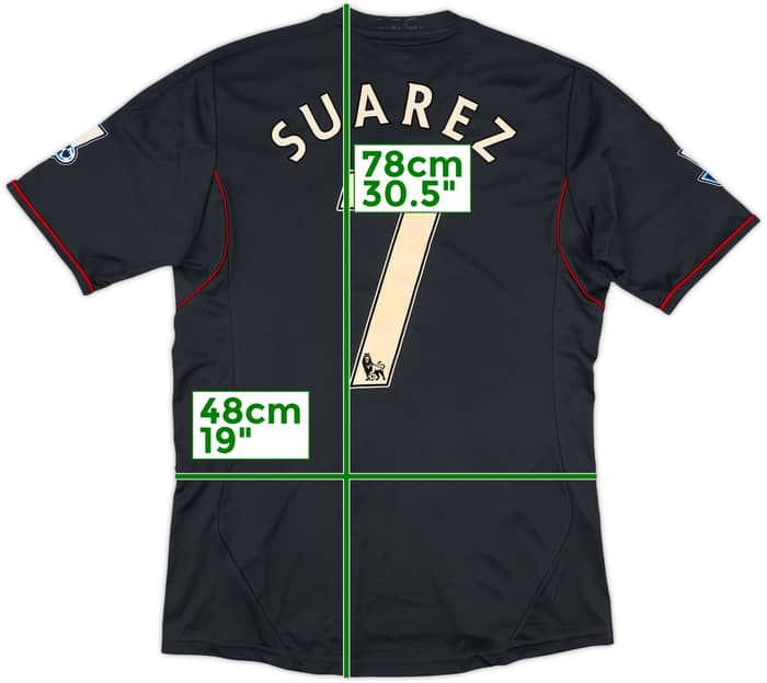 2011-12 Liverpool Away Shirt Suarez #7 - 6/10 - (M)